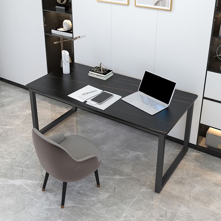 Modern Rectangular Writing Desk Sintered Stone Office Desk for Home Clearhalo 'furn' 'furn_office_desk' 'Furniture' 'Office Desks' 'Office Furniture' 'office_desk' 1200x1200_aa4393f2-9924-4659-9b33-d2420008b24a