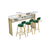 Tavolo da sala da pranzo glam da pranzo da barre da pranzo con archiviazione