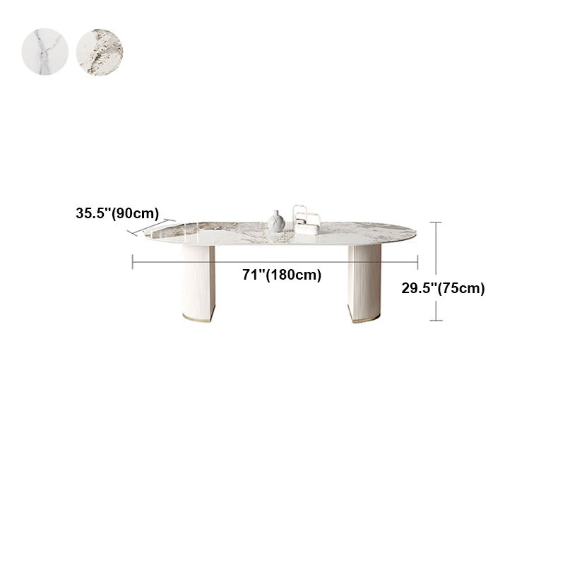 Traditional Luxury Furniture Oval Double Pedestal Dining Site Table for Home Clearhalo ' dining_table' 'Dining Tables & Seating' 'Dining Tables' 'furn' 'furn_dining_table' 'Furniture' 'furniture_dining_table' 'Kitchen & Dining Furniture' 'kitchen&dining_furn' 'kitchen' 'kitchen_dining_table' 1200x1200_aa449897-e5e1-45b1-bb63-5ee704d6fe80