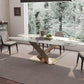 Stone Dining Table Traditional Luxury Dining Site Table with Stainless Steel Base Clearhalo ' dining_table' 'Dining Tables & Seating' 'Dining Tables' 'furn' 'furn_dining_table' 'Furniture' 'furniture_dining_table' 'Kitchen & Dining Furniture' 'kitchen&dining_furn' 'kitchen' 'kitchen_dining_table' 1200x1200_aa452db2-f570-4479-ad6f-82ee787e4c4b