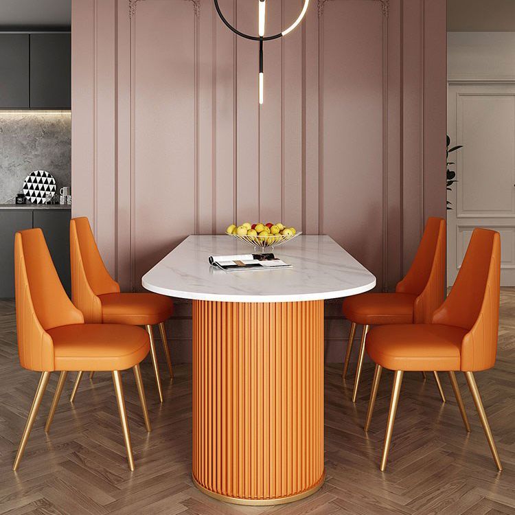 Gesinterde steen vaste eettafel luxe gratis vorm eetkamer bureau