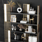 78.74"H Bookshelf Open Back Glam Style Bookcase for Study Room Home Office Clearhalo 'Bookcases' 'furn' 'furn_bookcases' 'Furniture' 'furniture_bookcases' 'kitchen' 'kitchen_bookcases' 'Living Room Furniture' 'Office Furniture' 1200x1200_aa4598eb-fce6-4695-bc2b-4f00a3d1a948