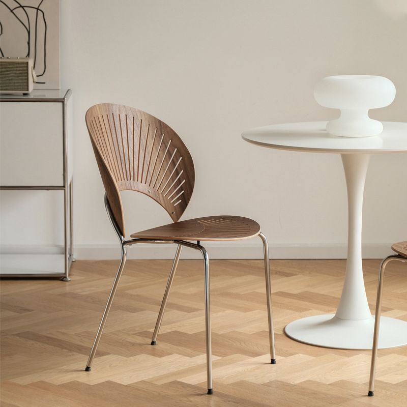 Industrial Armless Chairs Indoor-Outdoor Solid Wood Dining Side Chair Clearhalo ' kitchen&dining_furn' 'Dining Chairs' 'Dining Tables & Seating' 'dining_chair' 'furn' 'furn_dining_chair' 'Furniture' 'furniture_dining_chair' 'Kitchen & Dining Furniture' 'kitchen' 1200x1200_aa46c2f0-2b20-4795-9595-33d2216765f1