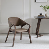 Eigentijdse vaste wapenconferentie stoel leerstoel voor kantoor