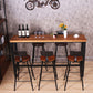 Industrial Rectangle Bar Table Pine Solid Wood Fixed Bar Dining Table Clearhalo 'Bar Furniture' 'Bar Tables' 'bar_tables' 'furn' 'furn_bar_tables' 'Furniture' 'Kitchen & Dining Furniture' 1200x1200_aa4a5e26-9730-40bc-82d3-ed61132b223b