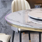 Contemporary Sintered Stone Top Dinette Set with Round Table Dining Room Set for Dining Room Clearhalo 'Dining Room Sets' 'Dining Tables & Seating' 'dining_room_set' 'furn' 'furn_dining_room_set' 'Furniture' 'furniture_dining_room_set' 'Kitchen & Dining Furniture' 'kitchen&dining_furn' 'kitchen' 1200x1200_aa4bc0d0-d26f-4a71-8eee-e2f080b519b6