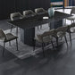 Metal Traditional Luxury Rectangle Table Black Sintered Stone Top Table for Dining Room Clearhalo ' dining_table' 'Dining Tables & Seating' 'Dining Tables' 'furn' 'furn_dining_table' 'Furniture' 'furniture_dining_table' 'Kitchen & Dining Furniture' 'kitchen&dining_furn' 'kitchen' 'kitchen_dining_table' 1200x1200_aa4f88b1-eafe-4dd5-ad6e-d27a6e3a2158