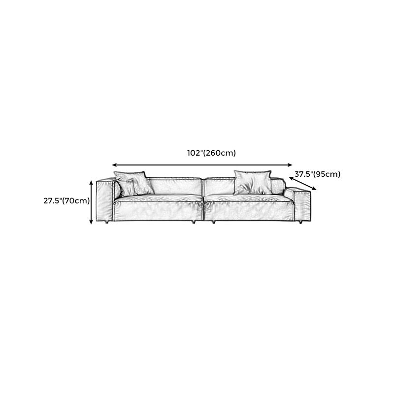 27" High Contemporary Square Arm Standard Sofa for Living Room, Forest Green Clearhalo 'furn' 'furn_sofas' 'Furniture' 'furniture_sofas' 'Living Room Furniture' 'Sofa' 'sofas' 1200x1200_aa501f2c-beb4-4691-a06b-7d01dc028892