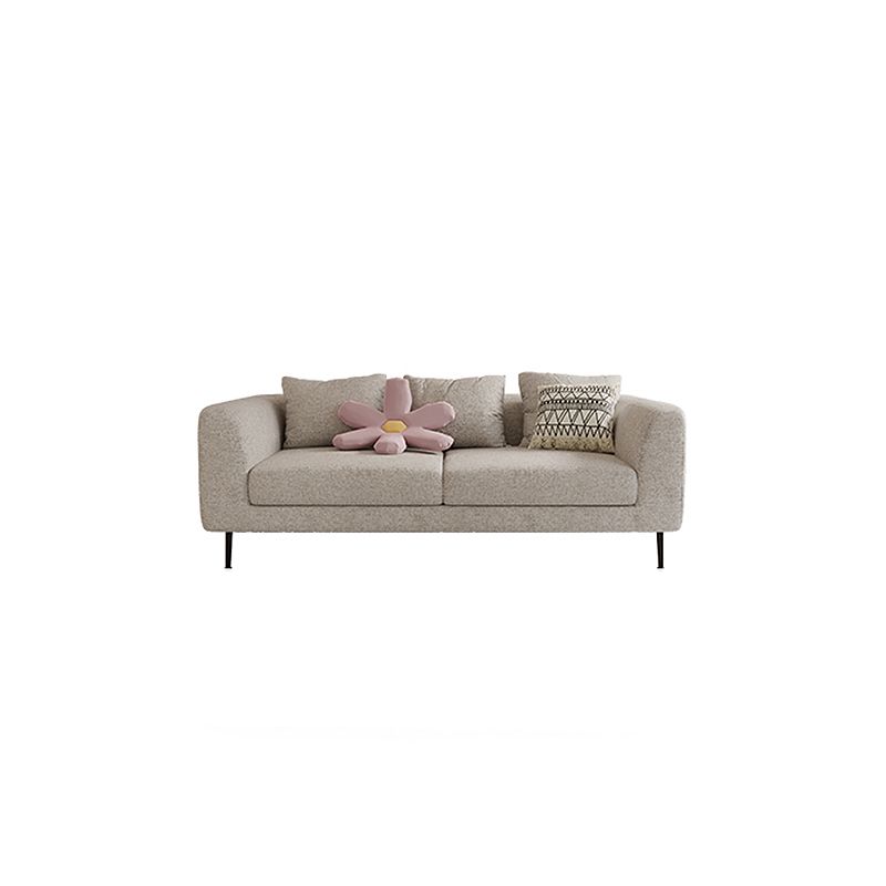 Modern Cotton Square Arm Sofa Pillow Back Settee for Living Room Clearhalo 'furn' 'furn_sofas' 'Furniture' 'furniture_sofas' 'Living Room Furniture' 'Sofa' 'sofas' 1200x1200_aa50a702-9e6c-4c0a-b51b-fd1329968715