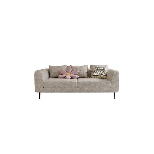 Modern Cotton Square Arm Sofa Pillow Back Settee for Living Room Clearhalo 'furn' 'furn_sofas' 'Furniture' 'furniture_sofas' 'Living Room Furniture' 'Sofa' 'sofas' 1200x1200_aa50a702-9e6c-4c0a-b51b-fd1329968715