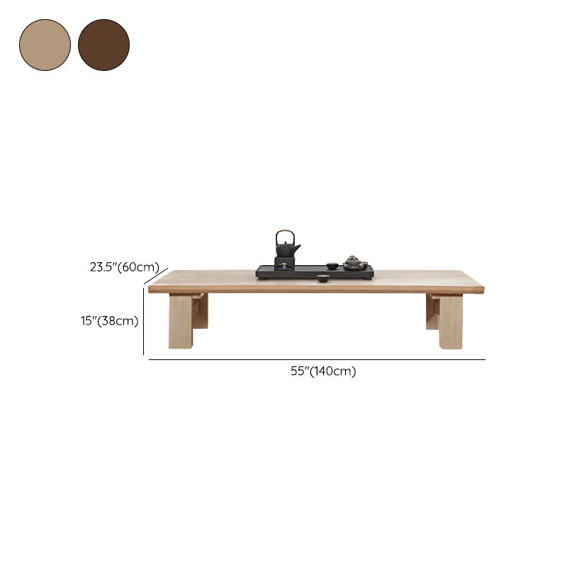 Rectangle Coffee Table Solid Wood Modern Single Coffee Table Clearhalo 'Coffee & Accent Tables' 'Coffee Tables' 'coffee_tables' 'furn' 'furn_coffee_tables' 'Furniture' 'Living Room Furniture' 1200x1200_aa5275e2-5006-4ab6-ac81-b58bfdd10eb4