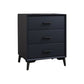 23.62" Tall Faux Leather Night Table 3-drawer Bedside Cabinet with Legs Clearhalo 'Bedroom Furniture' 'furn' 'furn_night_stand' 'Furniture' 'night_stand' 'Nightstands' 1200x1200_aa529b84-f3f4-4efe-8927-0623a5e3dcc4