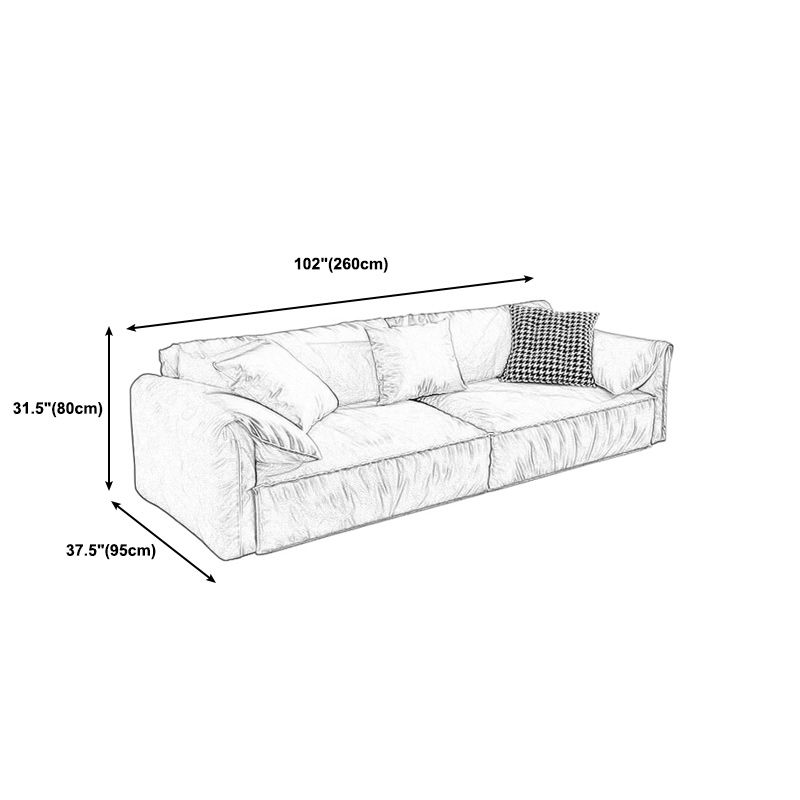 Green Contemporary Faux Leather Pillow Top Arm Standard Sofa with Loose Back Clearhalo 'furn' 'furn_sofas' 'Furniture' 'furniture_sofas' 'kitchen' 'kitchen_sofas' 'Living Room Furniture' 'Sofa' 'sofas' 1200x1200_aa53101a-31ca-45f1-99e8-f951cb28cba6