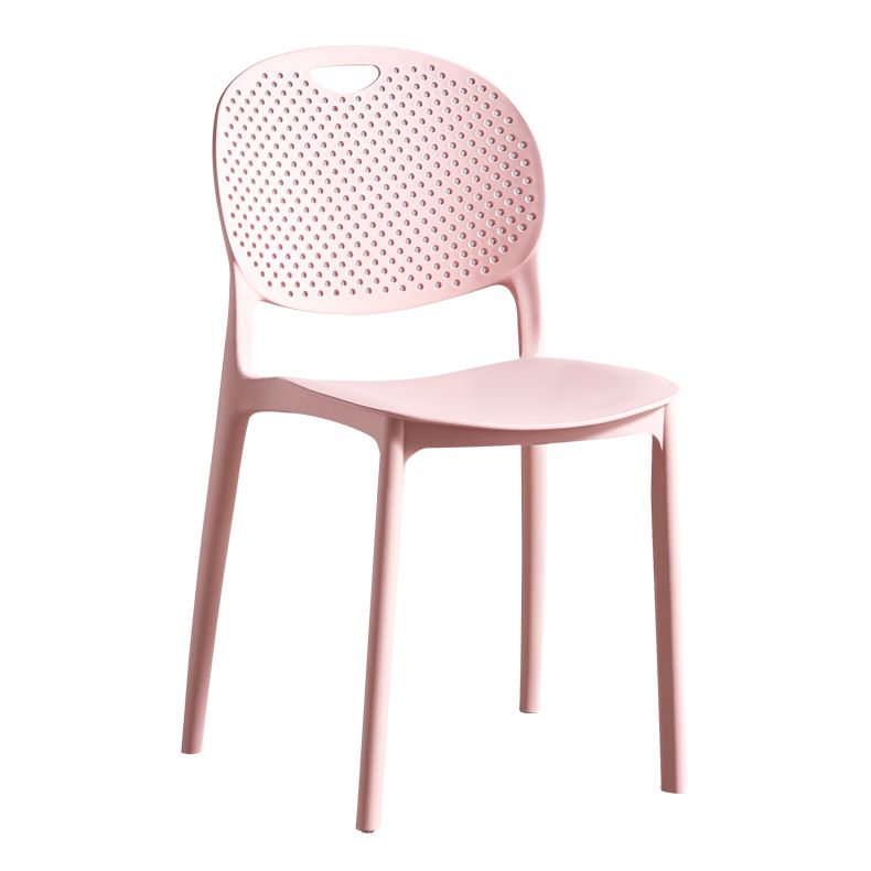 Contemporary Plastic Side Chair Home Stackable Armless Open Back Dining Side Chair Clearhalo ' kitchen&dining_furn' 'Dining Chairs' 'Dining Tables & Seating' 'dining_chair' 'furn' 'furn_dining_chair' 'Furniture' 'furniture_dining_chair' 'Kitchen & Dining Furniture' 'kitchen' 1200x1200_aa53d3a8-62cd-4a35-9dd8-6412fd0ed8e8