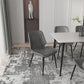 Set da pranzo moderno grigio Set tavolo da pranzo rettangolare da 1/4/7 pezzi con piano in pietra
