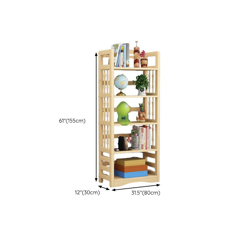 Etagere Vertical Modern Book Shelf Natural Wooden Shelf Bookcase for Study Room Clearhalo 'Bookcases' 'furn' 'furn_bookcases' 'Furniture' 'Office Furniture' 1200x1200_aa562cc5-5644-4cba-a4ce-450938a898a9