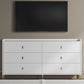 Modern Storage Chest Dresser Stone Storage Chest with 6 Drawers