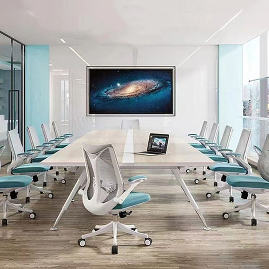 Zeitgenössischer Flip-up-Armlehre Büro Vorsitz