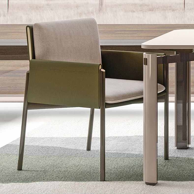 Industrial Upholstered Arm Chair Parsons Dining Room Dining Chair Clearhalo 'Dining Chairs' 'Dining Tables & Seating' 'dining_chair' 'furn' 'furn_dining_chair' 'Furniture' 'Kitchen & Dining Furniture' 1200x1200_aa577de7-62aa-4ef4-a187-39b8cfd48212