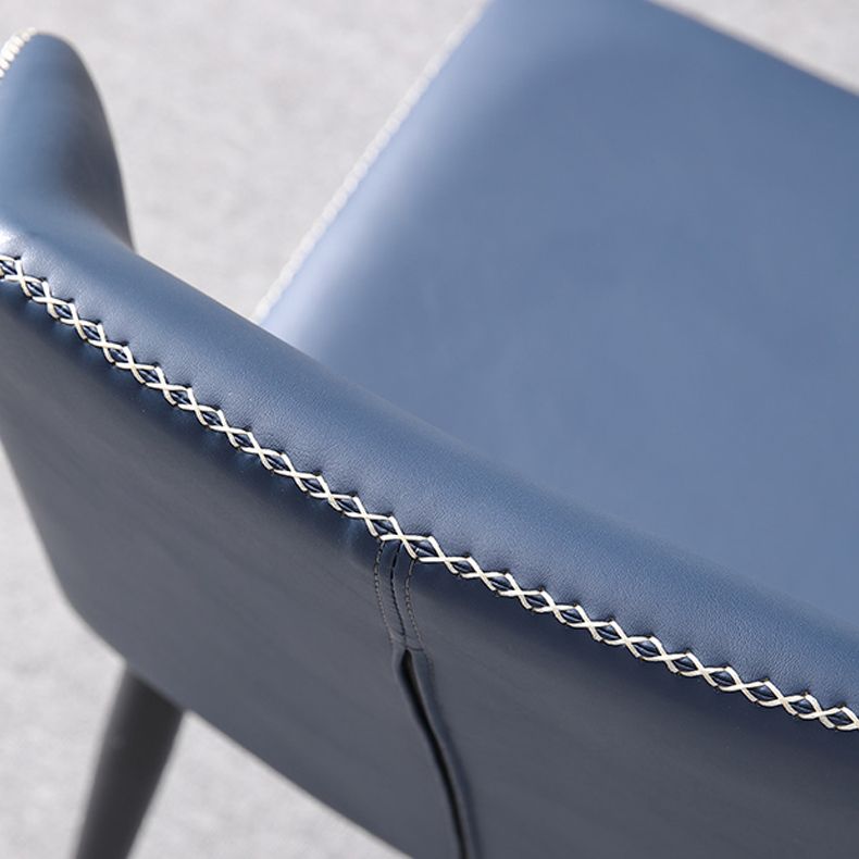 Contemporary Style Kitchen Metal Chair Wingback Dining Armless Side Chair (Set of 2) Clearhalo ' kitchen&dining_furn' 'Dining Chairs' 'Dining Tables & Seating' 'dining_chair' 'furn' 'furn_dining_chair' 'Furniture' 'furniture_dining_chair' 'Kitchen & Dining Furniture' 'kitchen' 1200x1200_aa58de8d-8776-4ac5-b1f6-4d63c487f5b4