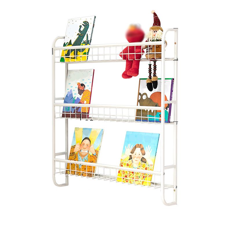 Modern Style Metal Bookshelf Wall Mounted Bookcase for Bedroom Clearhalo 'Bookcases' 'furn' 'furn_bookcases' 'Furniture' 'furniture_bookcases' 'Office Furniture' 1200x1200_aa590d2a-432d-41bc-9252-e04172a8a959