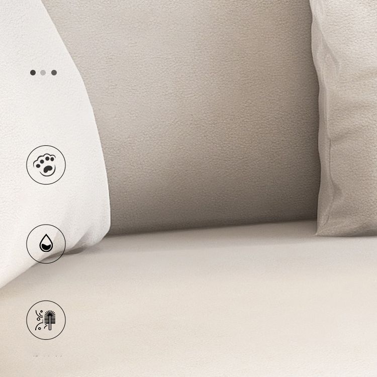 Modern 33,46 "H Faux Leder 3-Sitzer-Quadratarmsofa für Wohnzimmer