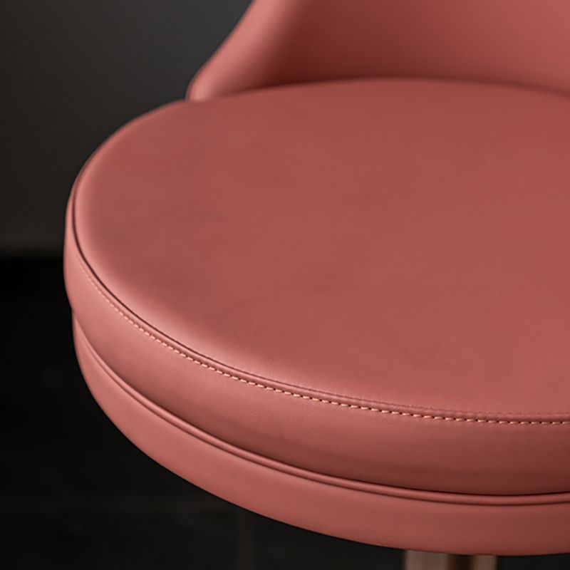 Tabouret de comptoir réglable de style moderne avec coussin en cuir et pied simple