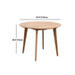 Solid Wood Top Dining Table Contemporary Round Dining Table with 4 Legs Clearhalo 'Dining Tables & Seating' 'Dining Tables' 'dining_table' 'furn' 'furn_dining_table' 'Furniture' 'furniture_dining_table' 'Kitchen & Dining Furniture' 'kitchen' 'kitchen_dining_table' 1200x1200_aa5c674c-c8a2-443b-9b13-052e2afb4270