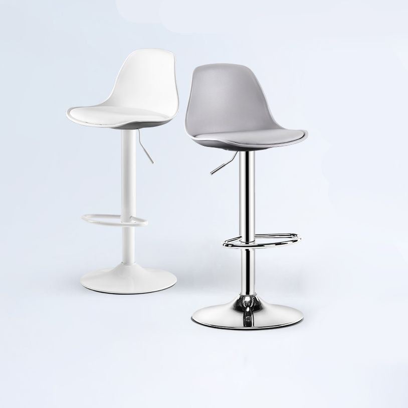 Contemporary Style Liftable Bar Stool Bucket Counter Bar Stool with Metal Legs Clearhalo 'Bar Furniture' 'Bar Stools' 'bar_stools' 'furn' 'furn_bar_stools' 'Furniture' 'furniture_bar_stools' 'Kitchen & Dining Furniture' 1200x1200_aa5ef373-ca80-426e-9314-5578c9a19502