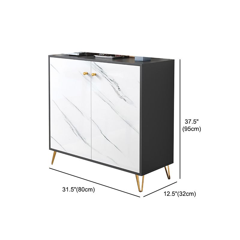 Artificial Wood Dining Room Sideboard Cabinet Modern Credenza with Storage and Drawer Clearhalo 'buffet_sideboard' 'Buffets & Sideboards' 'furn' 'furn_buffet_sideboard' 'Furniture' 'furniture_buffet_sideboard' 'Kitchen & Dining Furniture' 1200x1200_aa5f1e45-3a80-4676-8656-b711b2956955