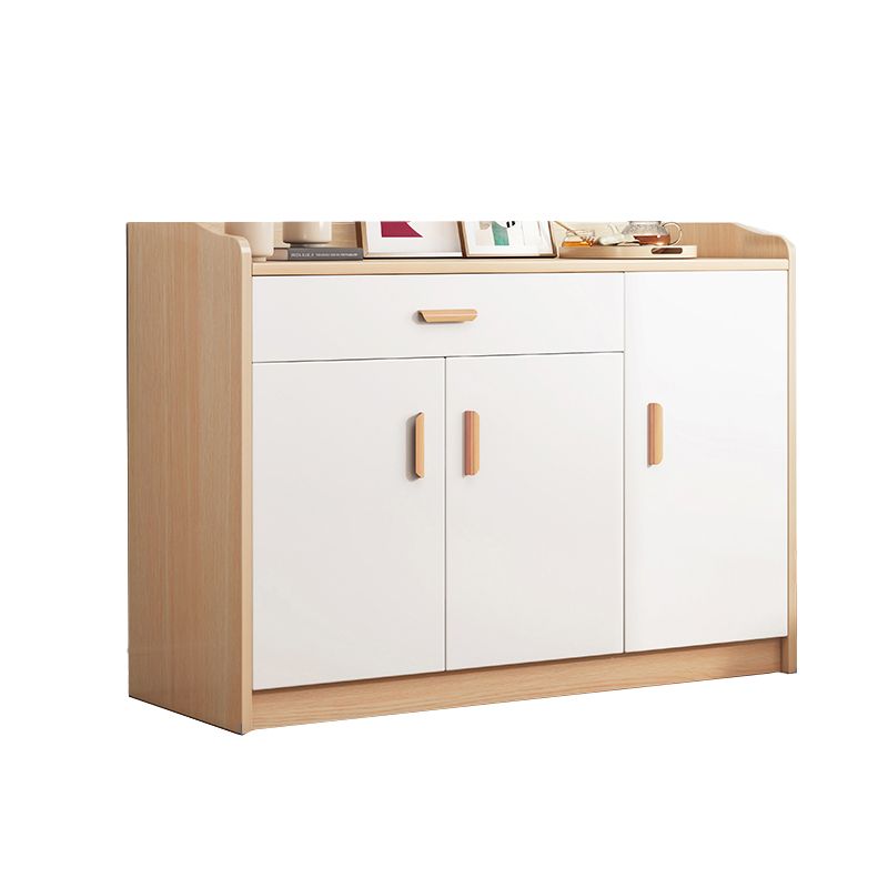 La barra de madera de cofre rectangular moderna tira del gabinete lateral con puertas