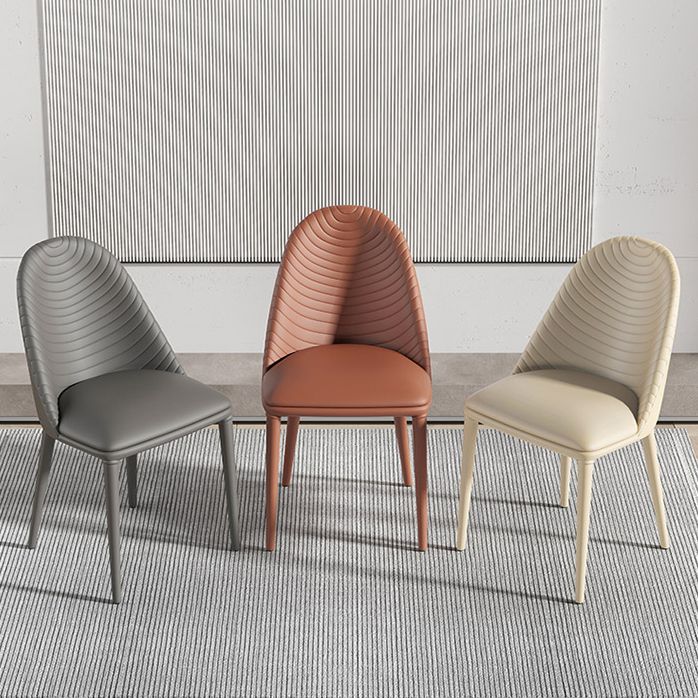 Contemporary Style Metal Dining Chair Parsons Armless Dining Side Chairs for Kitchen Clearhalo ' kitchen&dining_furn' 'Dining Chairs' 'Dining Tables & Seating' 'dining_chair' 'furn' 'furn_dining_chair' 'Furniture' 'furniture_dining_chair' 'Kitchen & Dining Furniture' 'kitchen' 1200x1200_aa60c9d4-1f43-4506-be18-bafb5b62255c