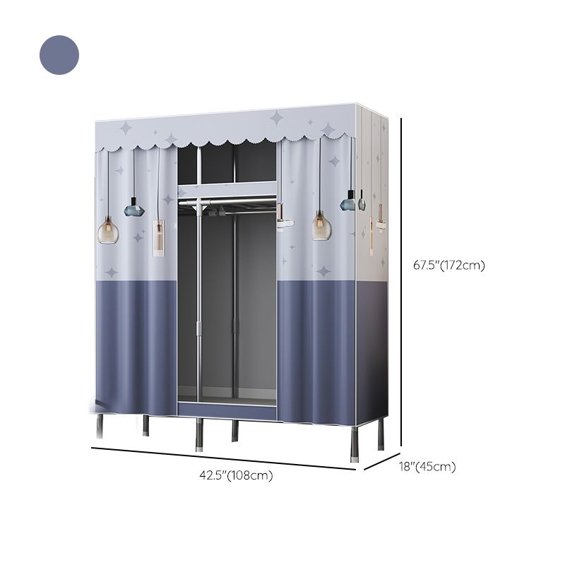 Armadio in metallo in stile contemporaneo armadio a 1 porta per camera da letto