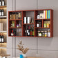 Contemporary Wooden Shelf Bookcase Wall Mounted Floating Bookcase