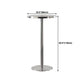 Metal Industrial Round Dining Table Steel Top Table with Pedestal Base Clearhalo 'Dining Tables & Seating' 'Dining Tables' 'dining_table' 'furn' 'furn_dining_table' 'Furniture' 'furniture_dining_table' 'Kitchen & Dining Furniture' 1200x1200_aa655486-4dc8-4b48-8f4f-669d0cd32352