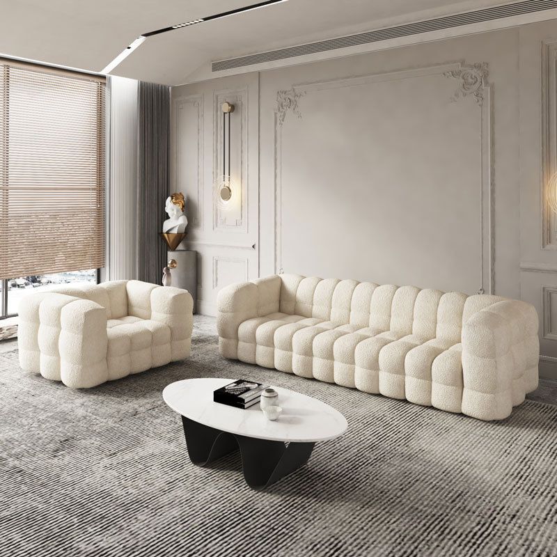 White Biscuit Back Sofa Stain Resistant Modern Tuxedo Arm Sofa Clearhalo 'furn' 'furn_sofas' 'Furniture' 'Living Room Furniture' 'Sofa' 'sofas' 1200x1200_aa656369-df83-4016-a7bb-b49100b137ab