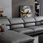 Industrial Faux Leather sofa Pillow Top Arm Cushions Seating