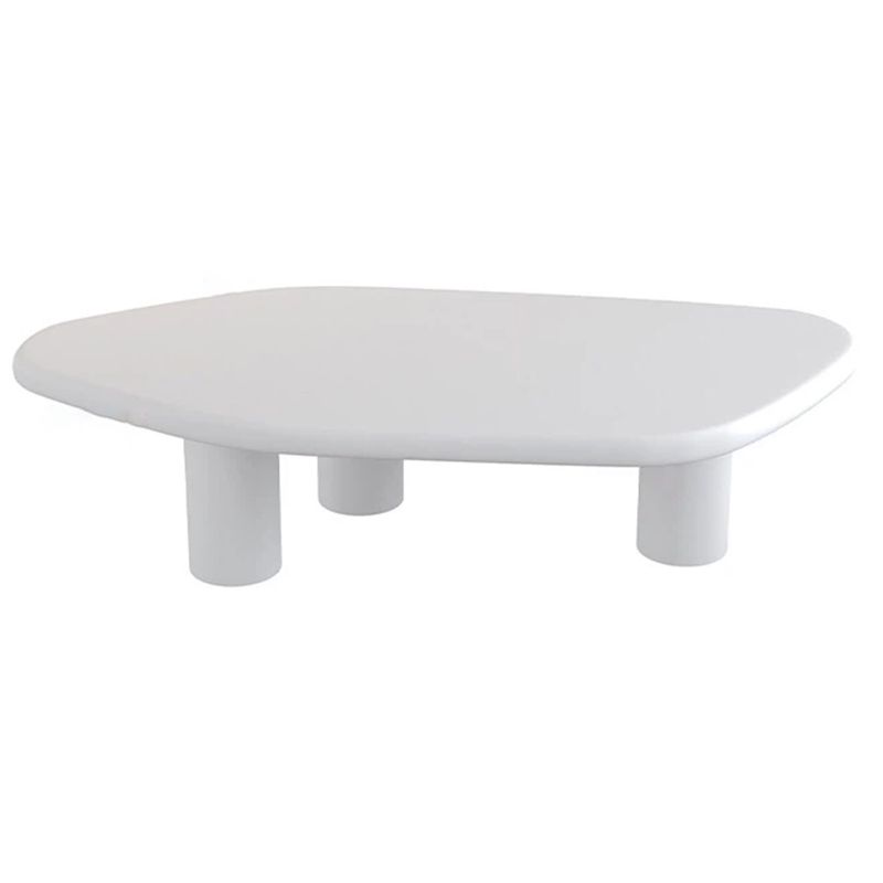 Wooden 3 Legs Coffee Table Scandinavian Style Coffee Table in White Clearhalo 'Coffee & Accent Tables' 'Coffee Tables' 'coffee_tables' 'furn' 'furn_coffee_tables' 'Furniture' 'Living Room Furniture' 1200x1200_aa69a0c5-820e-4ca8-9f60-2c9fff4564b8