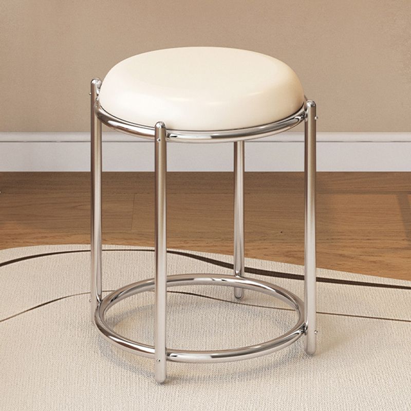 Vanity di trucco in legno massello scandinavo in stile glam bianco per camera da letto