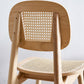 Traditional Style Dining Chair Solid Wood Cane Back Side Chair