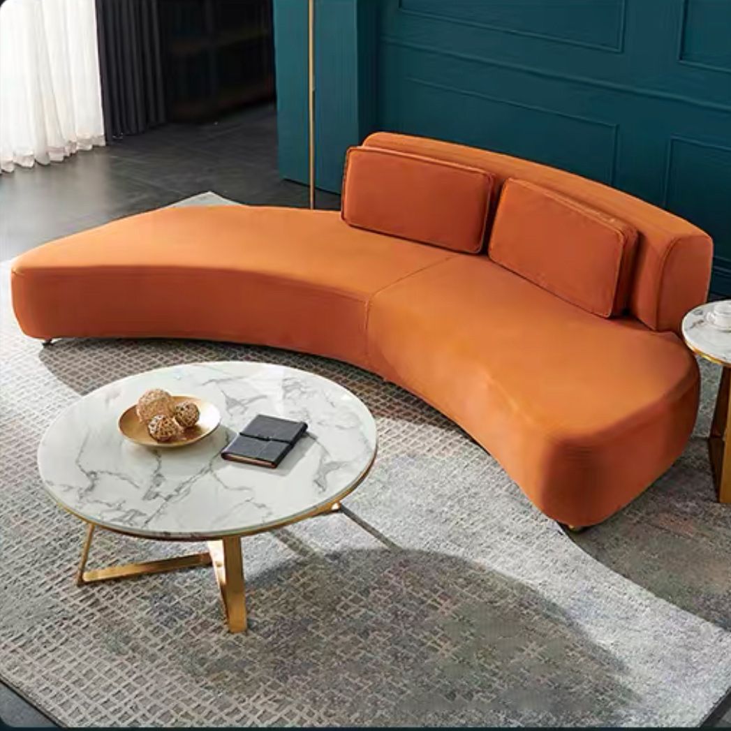 Salle de salon de tissu stationnaire contemporain Soupchable sans bras