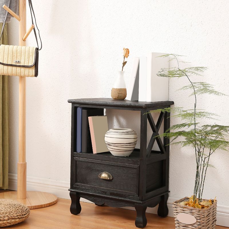 Mid-Century Modern Wood Accent Chest with Drawer Rectangle Chest Clearhalo 'Cabinets & Chests' 'cabinets_chests' 'furn' 'furn_cabinets_chests' 'Furniture' 'Living Room Furniture' 1200x1200_aa6caa9e-1a6a-4583-9e5b-f99829e0cf83