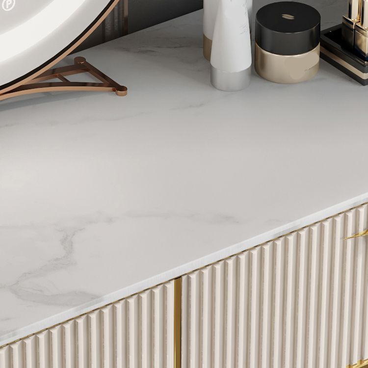 Beige Make-up Vanity Metal Dressing Table Stool Set with Drawers Clearhalo 'Bedroom Furniture' 'furn' 'furn_makeup_vanities' 'Furniture' 'Makeup Vanities' 'makeup_vanities' 1200x1200_aa6dc835-f8b1-4d29-9d5a-2eded7cc04b3