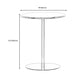 Round Metallic Side Table Contemporary Pedestal Side End Table Clearhalo 'Coffee & Accent Tables' 'End & Side Tables' 'end_side_table' 'Furniture' 'furniture_end_side_table' 'Living Room Furniture' 1200x1200_aa6e8704-2f28-48a3-ad2d-7791fc10acae