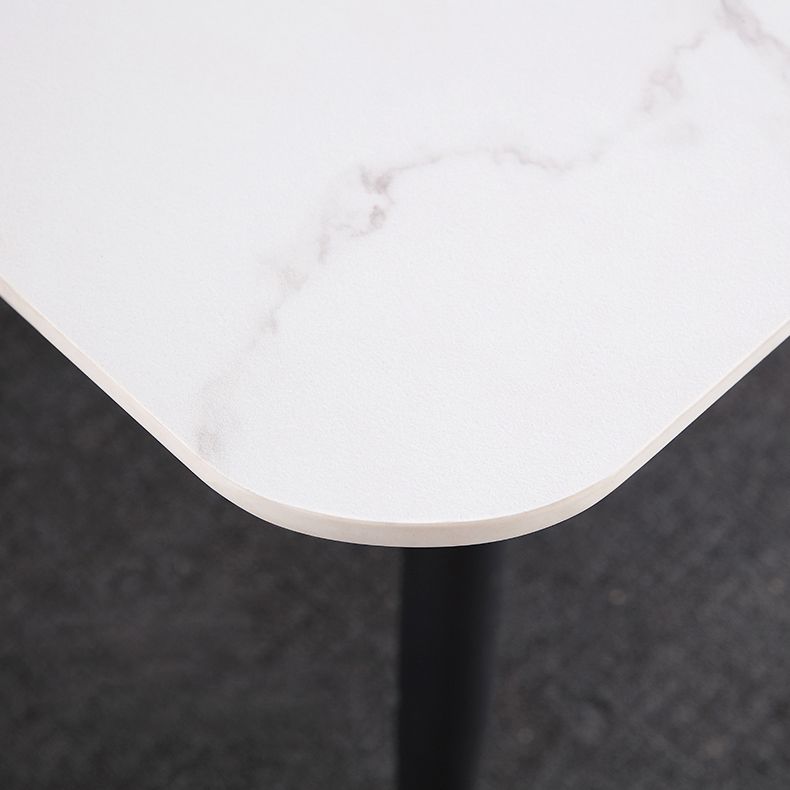 4-foot Stone Dinner Table Industrial Style Rectangle Dining Table for Home Clearhalo ' dining_table' 'Dining Tables & Seating' 'Dining Tables' 'furn' 'furn_dining_table' 'Furniture' 'furniture_dining_table' 'Kitchen & Dining Furniture' 'kitchen&dining_furn' 'kitchen' 'kitchen_dining_table' 1200x1200_aa6f3381-40c7-41a9-87f0-6dc9f04266c6