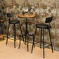 Ensemble de table de bar en bois massif industriel 1/2/3 pièces, ensemble de comptoir réglable