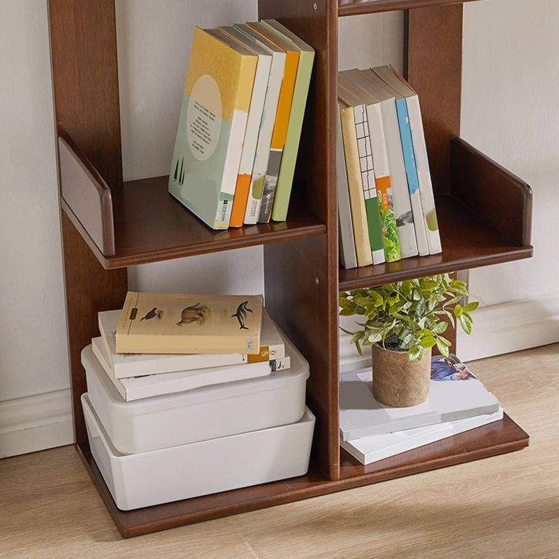 Mitte des Jahrhunderts modernes Holzbuchregal mit Regalen für Heimbüro