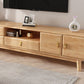 Solid Wood Stand Console Scandinavian TV Media Console with Drawers