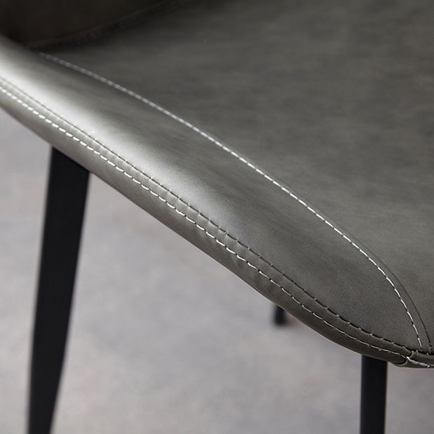 Industrial Style Metal Chair Kitchen Solid Back Dining Side Chairs (Set of 2) Clearhalo ' kitchen&dining_furn' 'Dining Chairs' 'Dining Tables & Seating' 'dining_chair' 'furn' 'furn_dining_chair' 'Furniture' 'furniture_dining_chair' 'Kitchen & Dining Furniture' 'kitchen' 1200x1200_aa71b157-d1bc-4c78-bce3-ae25c64b23a0