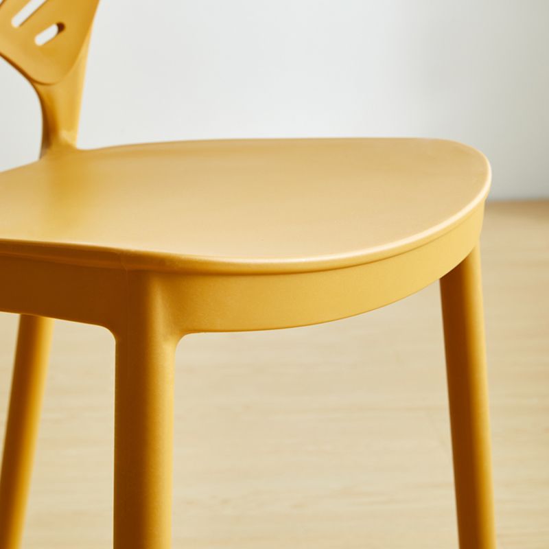 Contemporary Style Dining Plastic Chair Kitchen Open Back Dining Armless Chairs Clearhalo ' kitchen&dining_furn' 'Dining Chairs' 'Dining Tables & Seating' 'dining_chair' 'furn' 'furn_dining_chair' 'Furniture' 'furniture_dining_chair' 'Kitchen & Dining Furniture' 'kitchen' 1200x1200_aa746bc9-f5eb-4eb5-a9a8-89623467c394